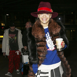 Rita Ora Wearing Milusha London Coat