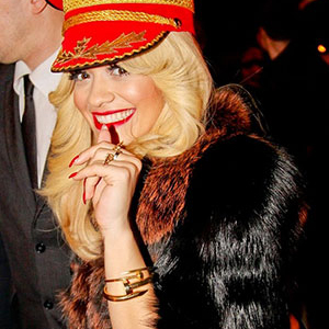 Rita Ora Wearing Milusha London Coat in Moscow