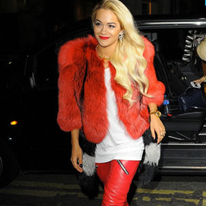 Rita Ora Wearing Milusha London Coat